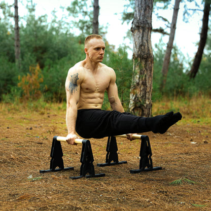 Big Bear Parallettes - Parallel - Push up Bar - Calisthenics - Bodyweight Exercises
